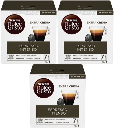 Kapsułki Nescafé Dolce Gusto Espresso Intenso 3x16 sztuk